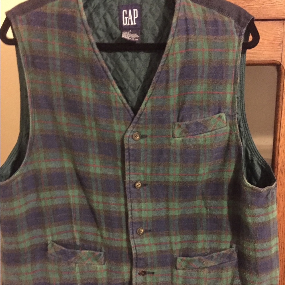 Men’s The Gap plaid vest